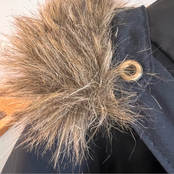 Roxy Girl Black Puffer Jacket with Faux Fur Hood - Picture 4 of 6